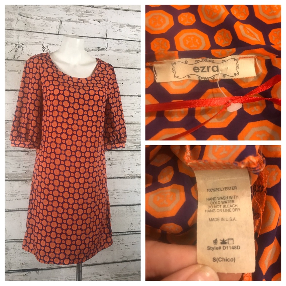 A0 Ezra Geometric Shift Dress Small